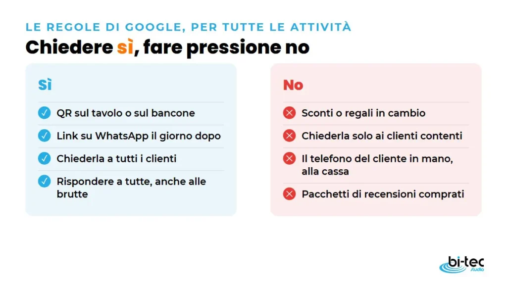 recensioni google nuova legge 03